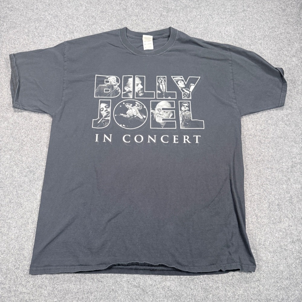 Billy Joel 2017 Stadium Tour Concert T-Shirt Black XL Fruit of the Loom Heavy HD
